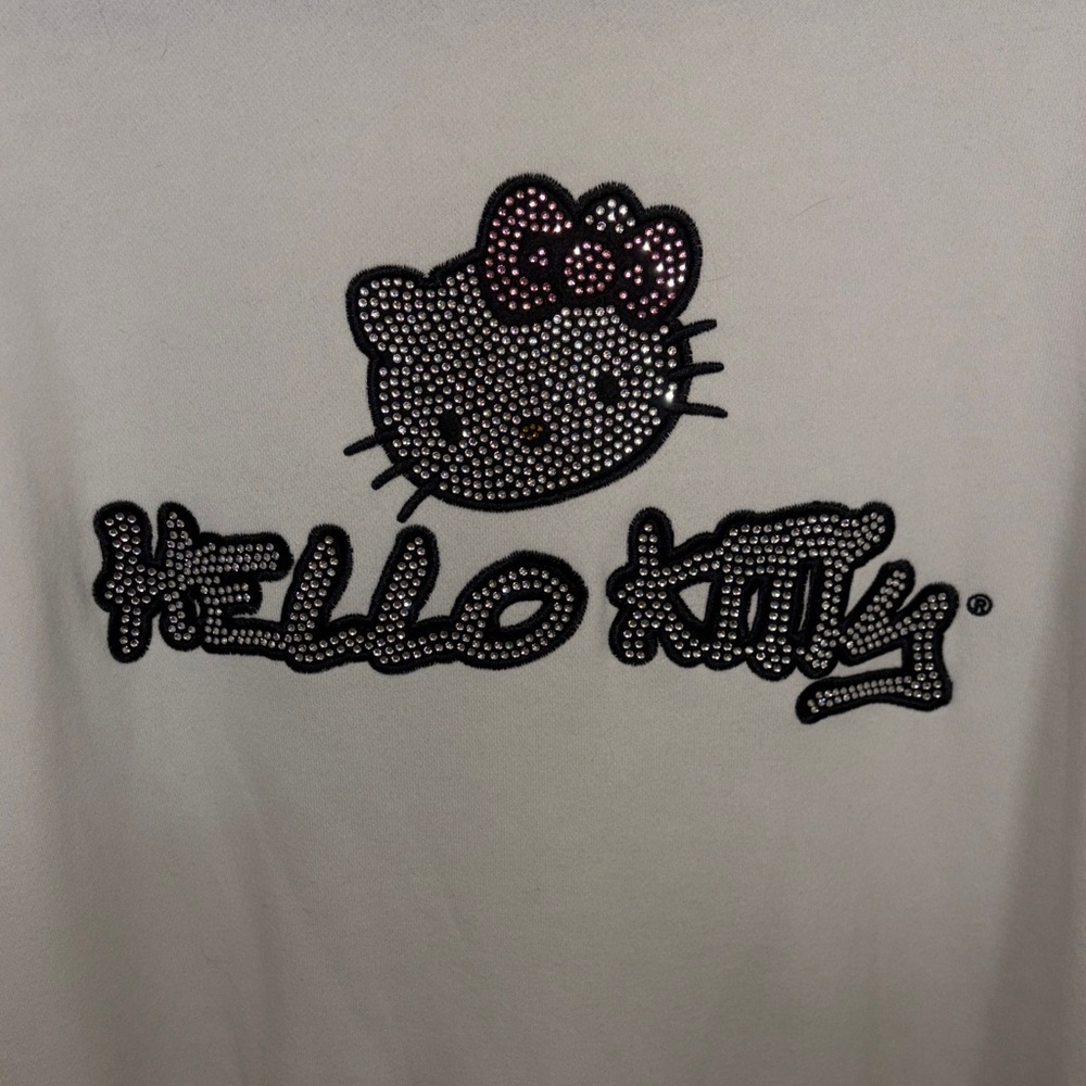 Hello Kitty White Hoodie with Pink and Black Accents - Picture 6 of 6